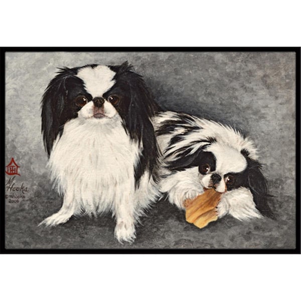 Carolines Treasures Japanese Chin Impress Indoor and Outdoor Mat- 24 x 36 in. MH1050JMAT - main